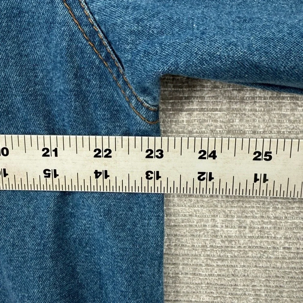 Vintage Casey Coleman Denim Safari Animal Chore Jacket Women ML Embroidered Boho - Picture 4 of 13